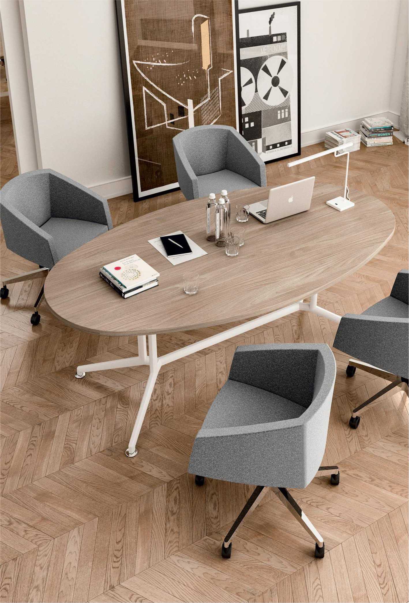 Meeting room table and chairs